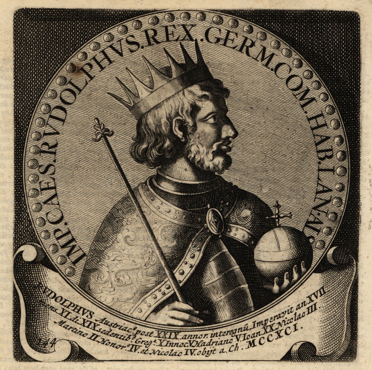 Rudolf I, Rei da Alemanha. de Netherlandish School