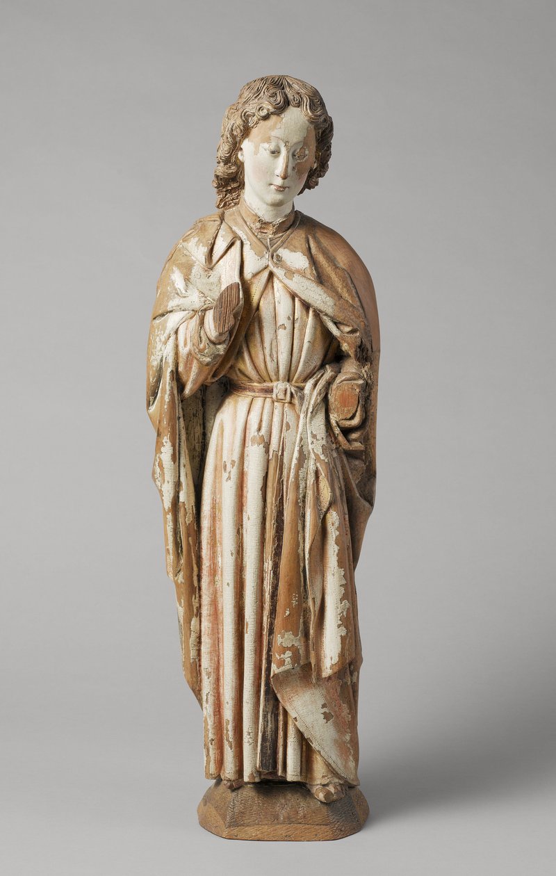 São João Evangelista por Mestre de Koudewater, c. 1470 (nogueira) de Netherlandish School