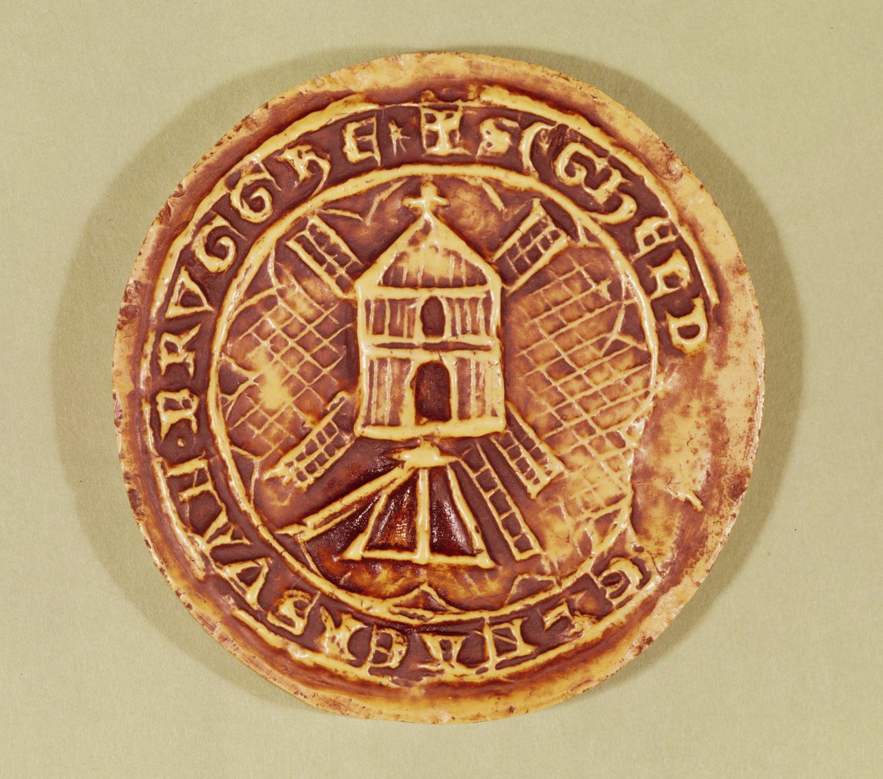 Selo para a Guilda de Bruges de Millers, 1407 de Netherlandish School