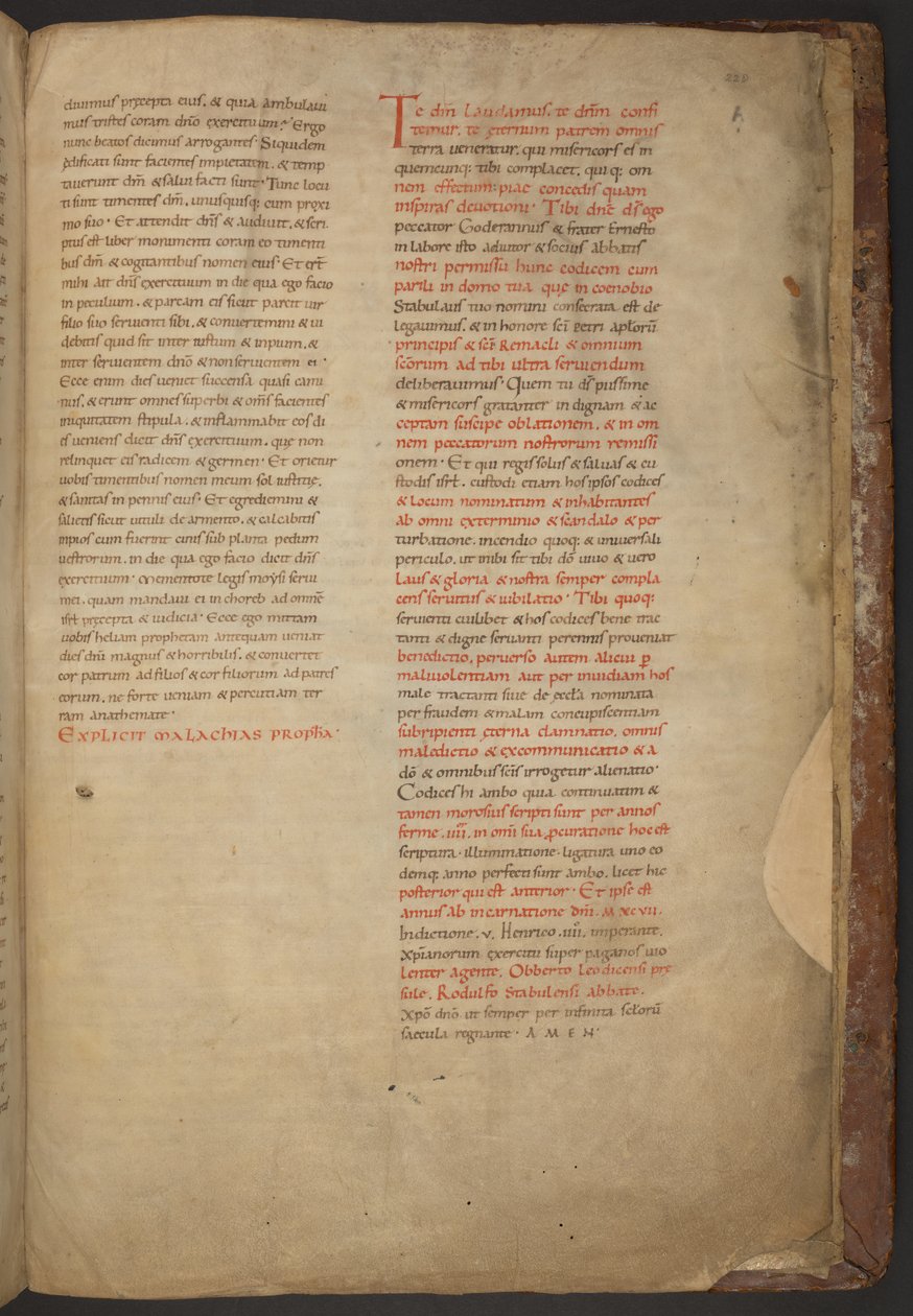 A Bíblia de Stavelot, Add MS 28106, f.228r de Netherlandish School
