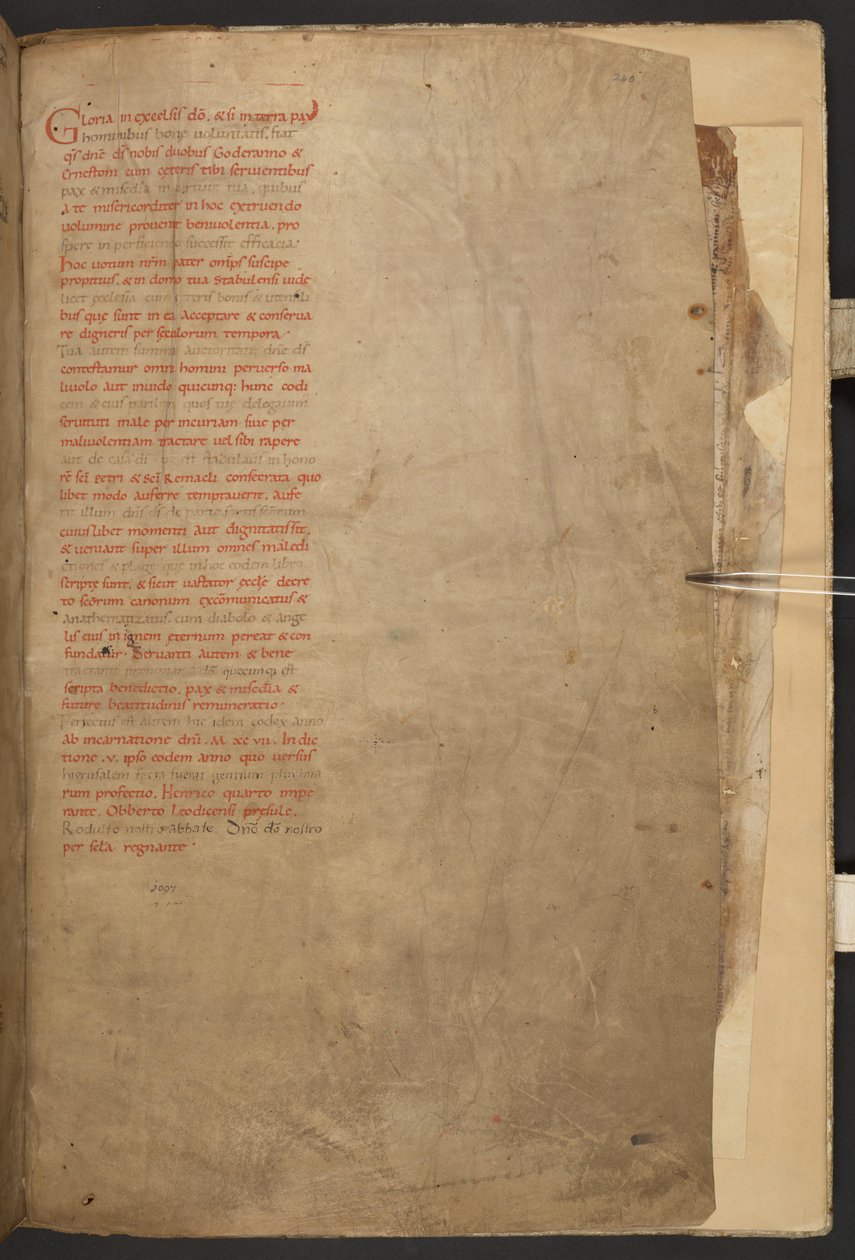 A Bíblia de Stavelot, Add MS 28107, f.240r de Netherlandish School