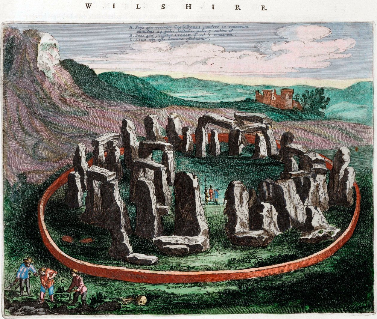 Vista de Stonehenge de Netherlandish School