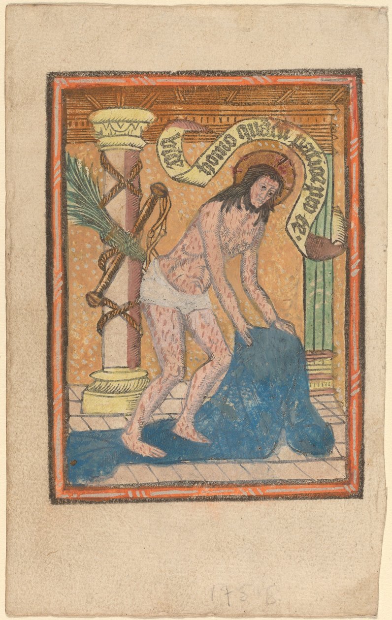O homem das dores de Netherlandish or French 15th Century