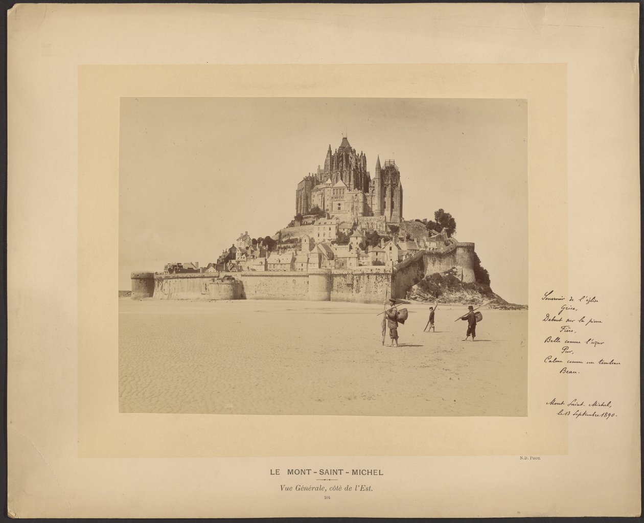 Mont-Saint-Michel, Vista geral, lado leste de Neurdein freres