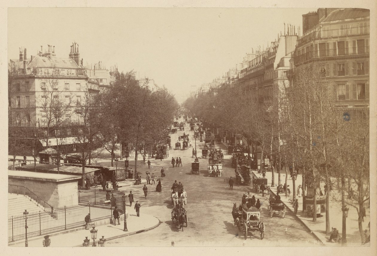 Paris, Boulevard de la Madeleine de Neurdein freres