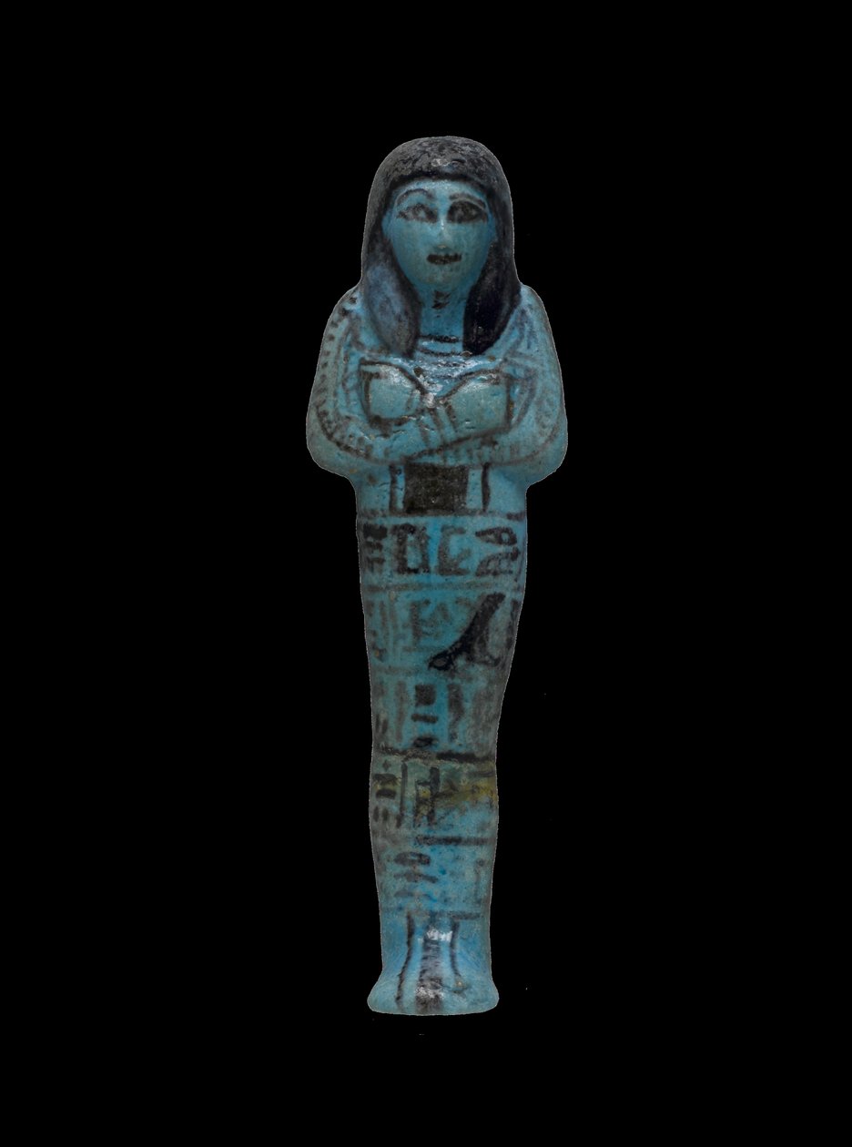 Shabti de Riya, dinastia 19a-20a (faiança) de New Kingdom Egyptian