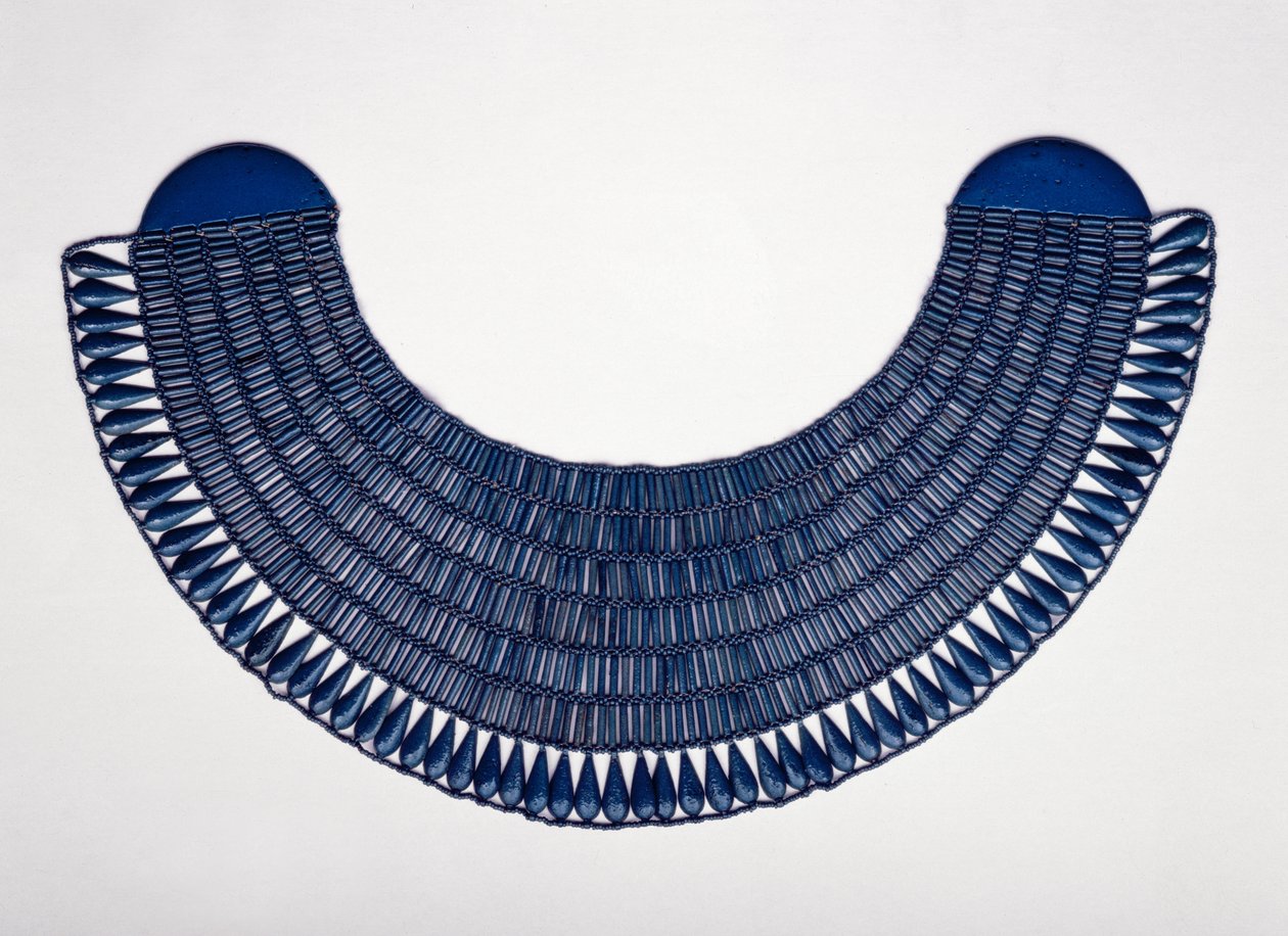 Coleira Wesekh, possivelmente de Tebas, c.1336-1295 (faiança) de New Kingdom Egyptian