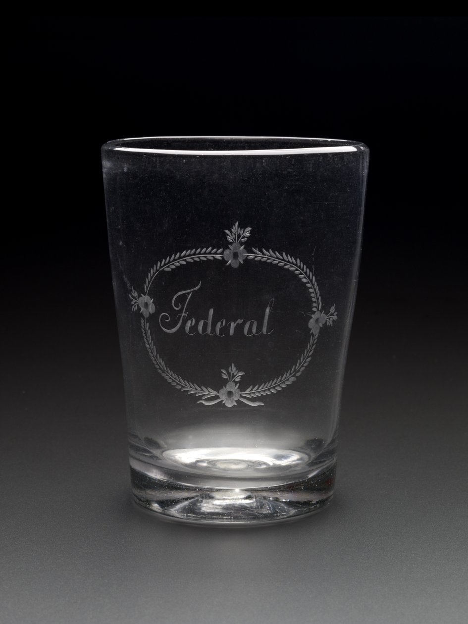 Tumbler, c. 1788-1795 (vidro sem chumbo) de New Bremen Glass Manufactory