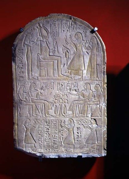 Estela de Iuny (pedra) de New Kingdom Egyptian