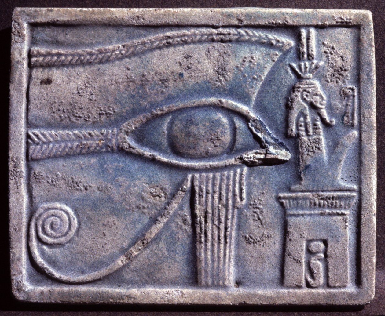 Olho de Udjat, Novo Império (c. 1570-1085 a.C.) (relevo) de New Kingdom Egyptian