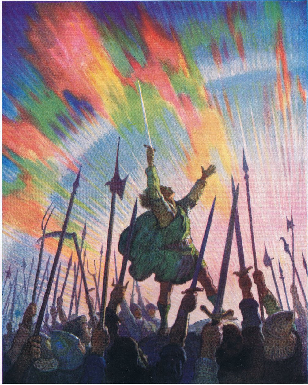 O juramento, de The Scottish Chiefs publicado por Charles Schribner&39;s Sons, 1930 de Newell Convers Wyeth