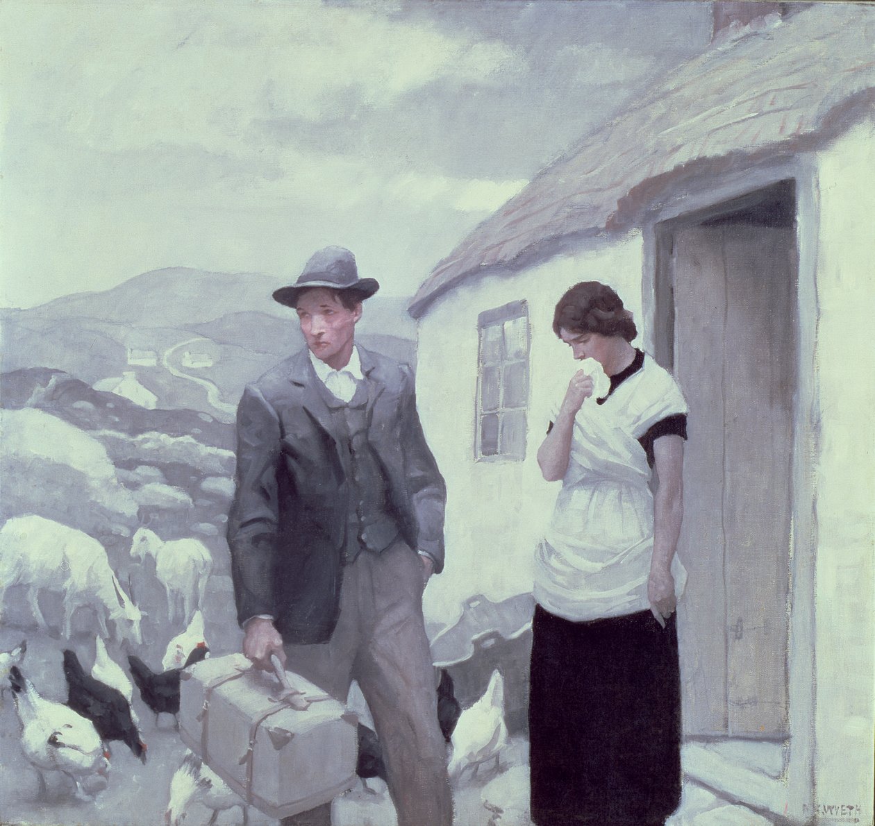 Um filho de seu pai (óleo sobre tela) de Newell Convers Wyeth