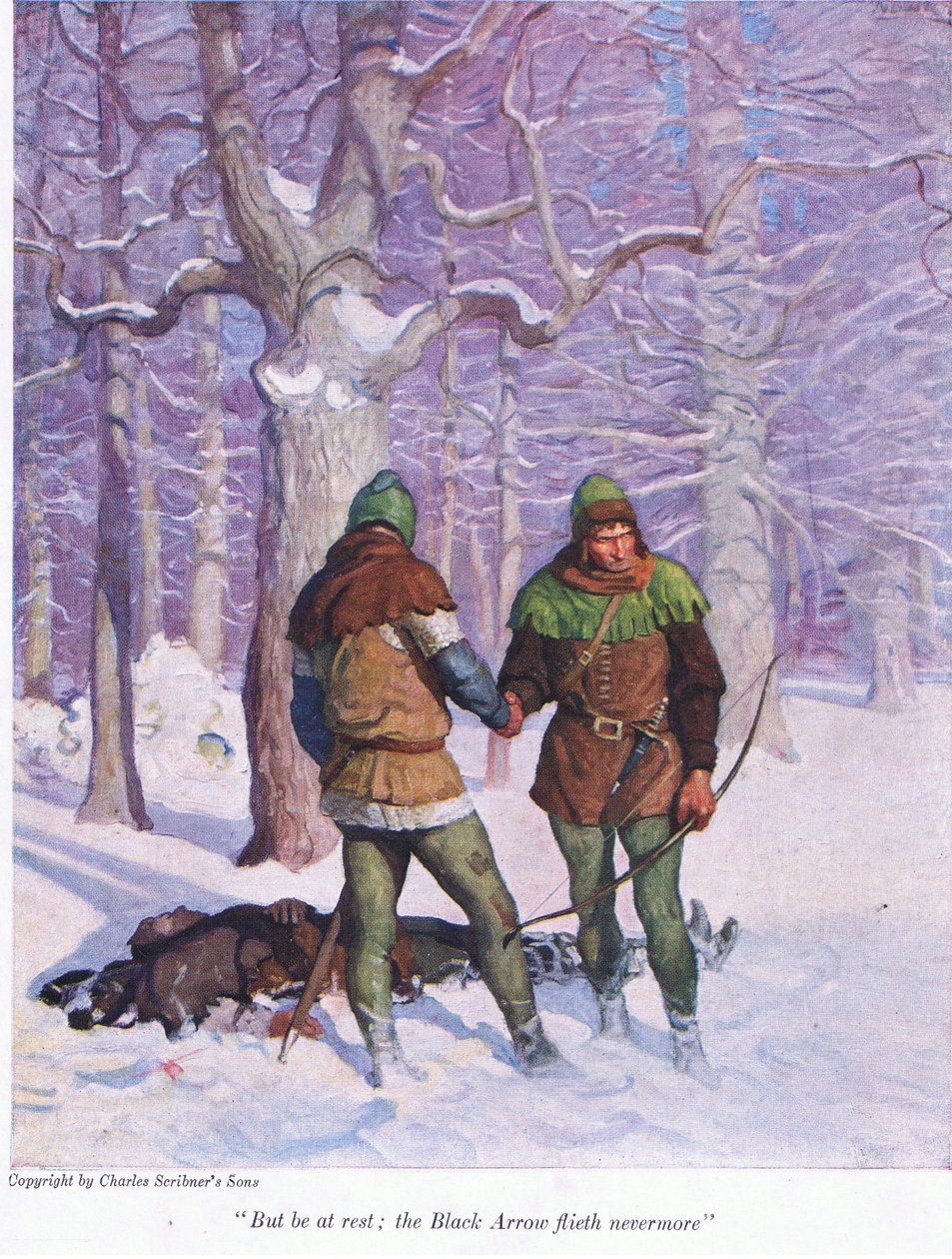 Mas esteja em repouso, a flecha negra não voa mais, 1916 de Newell Convers Wyeth