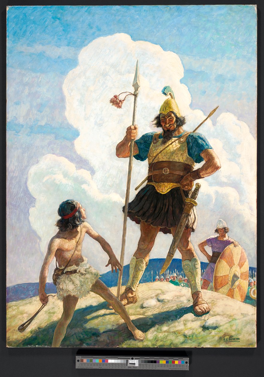 Davi e Golias, c. 1939 (pintura) de Newell Convers Wyeth