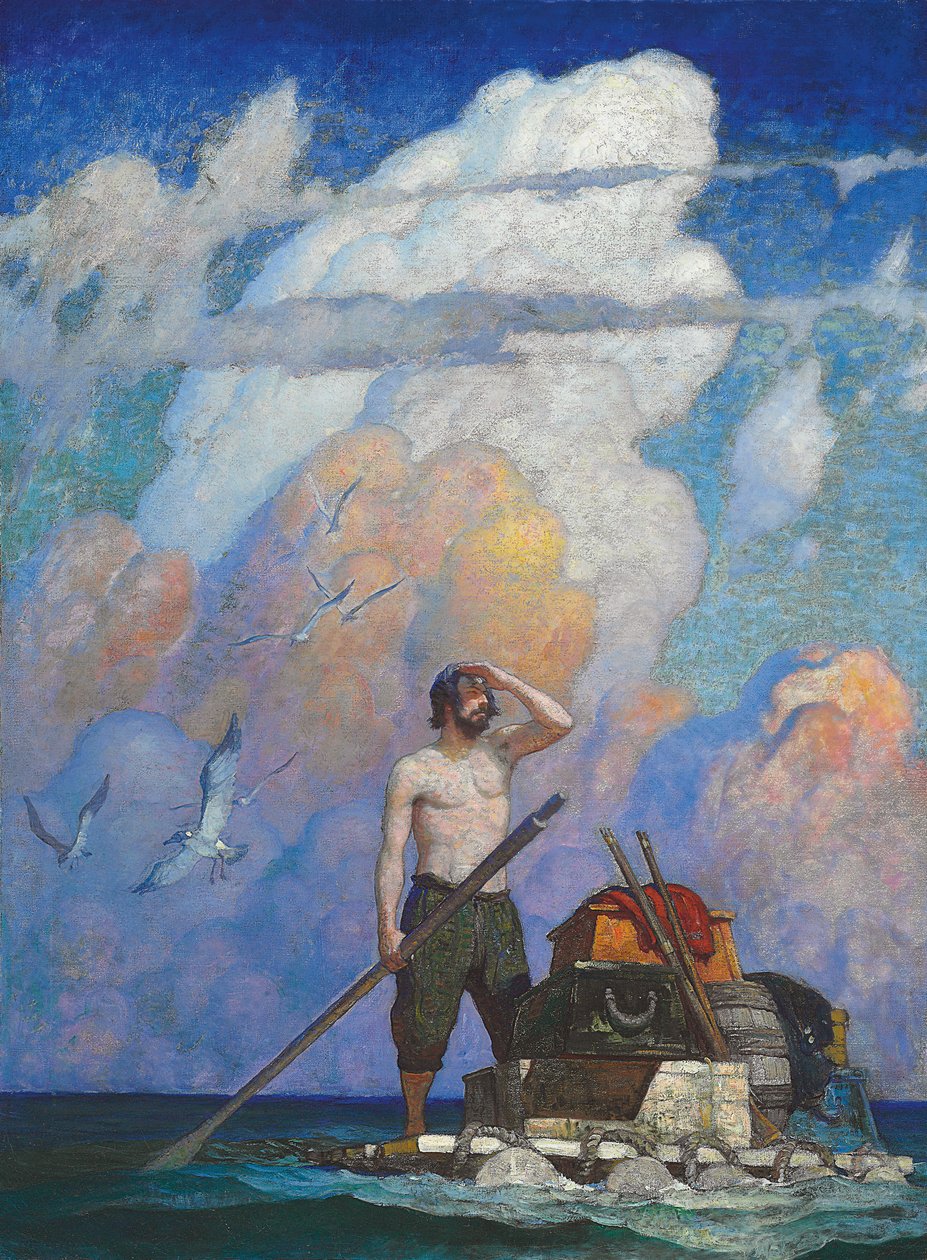 Por uma milha, ou por perto, minha jangada foi muito bem de Newell Convers Wyeth