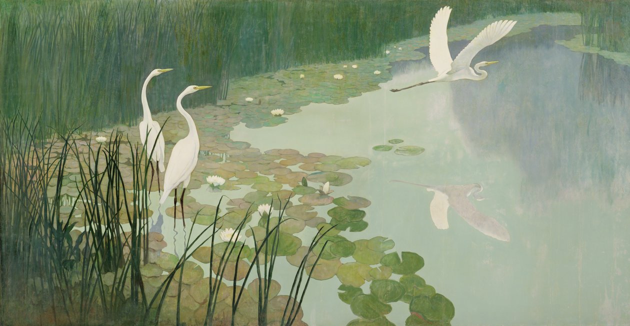 Garças no verão de 1941 de Newell Convers Wyeth