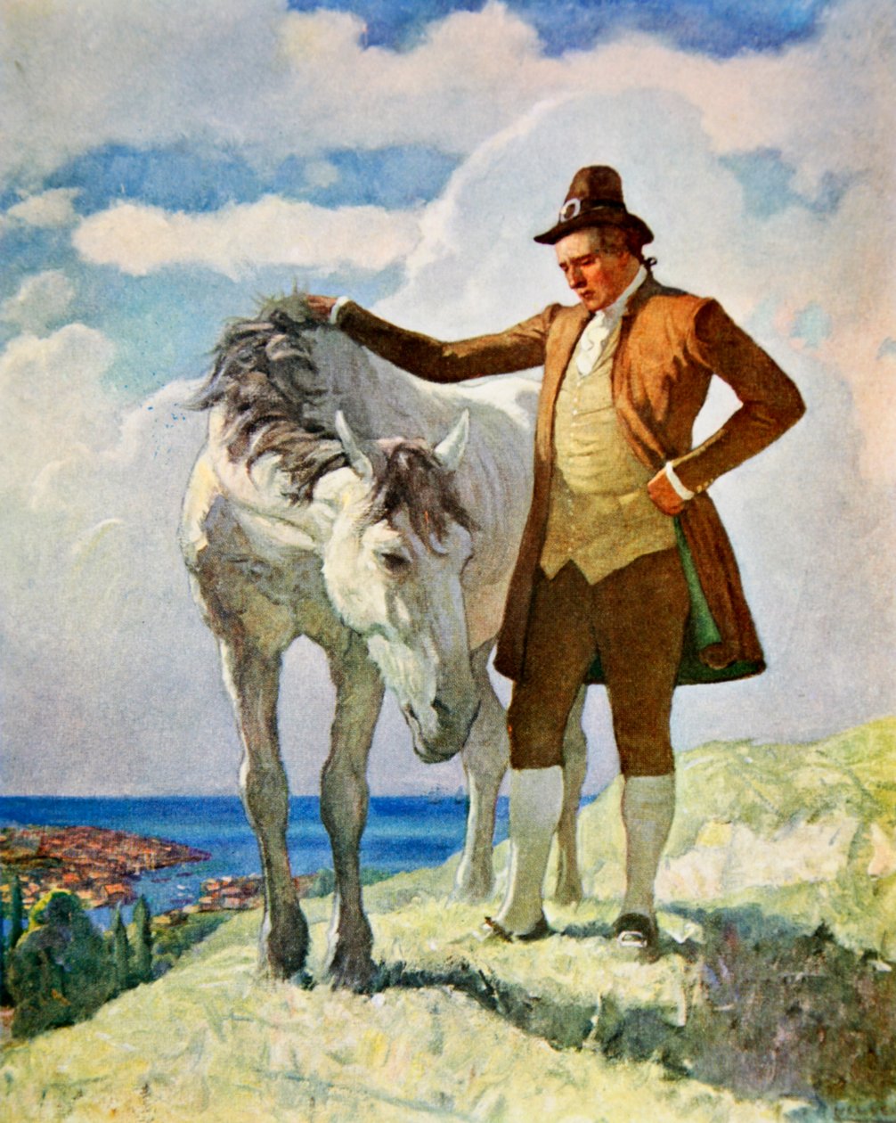 Cavalo e proprietário de Newell Convers Wyeth