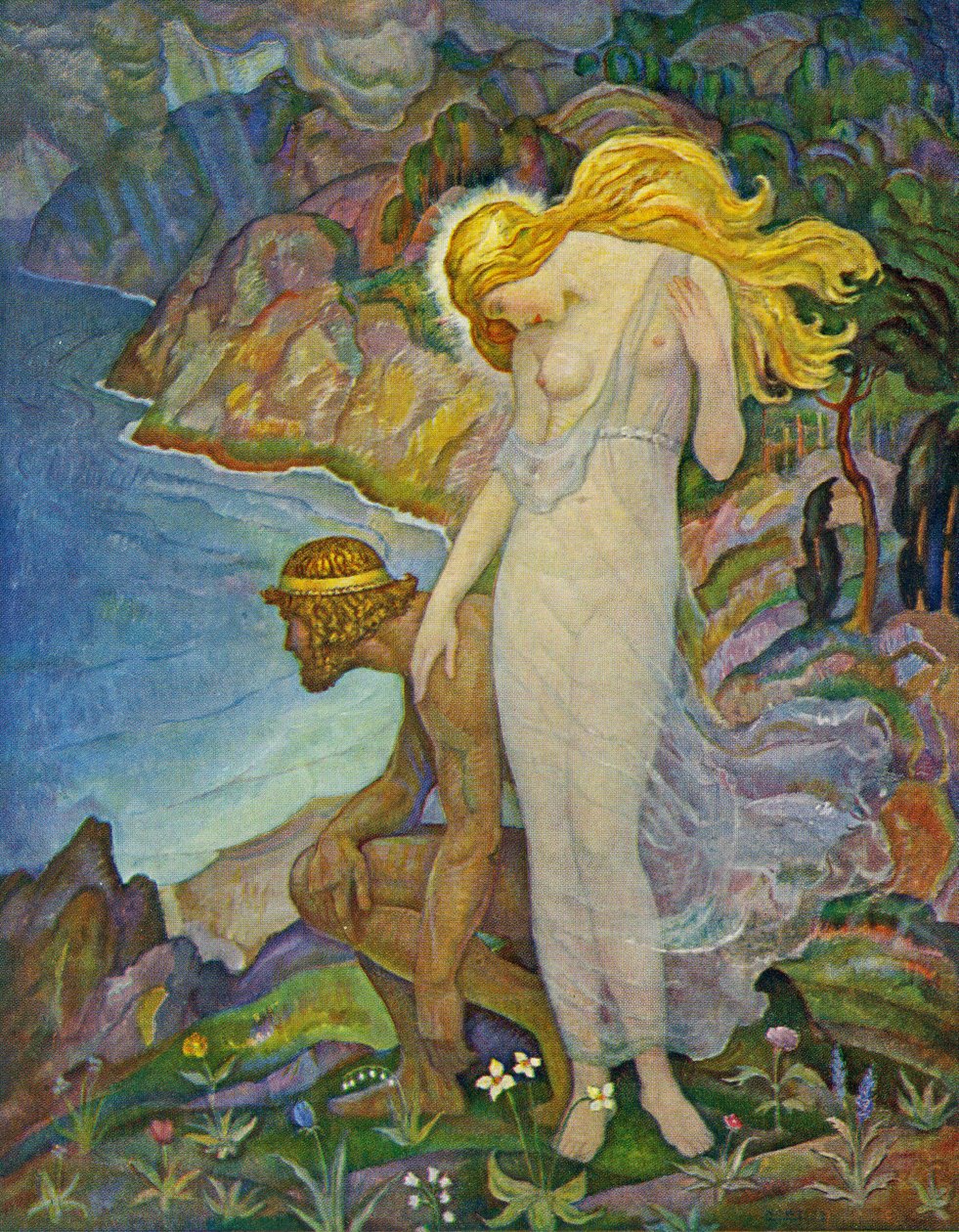 Odisseu e Calipso de Newell Convers Wyeth