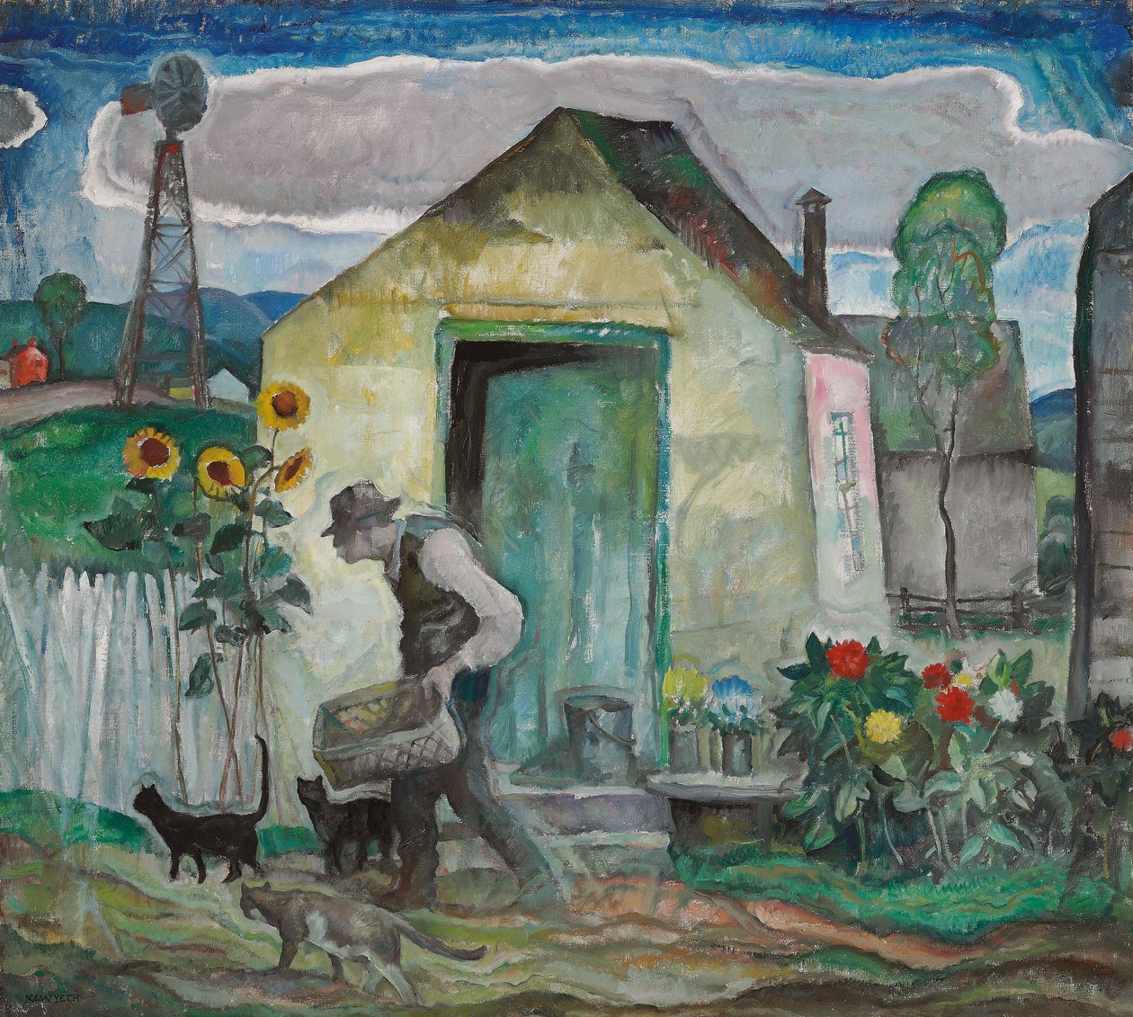 Old Albert, c.1928 (óleo sobre tela) de Newell Convers Wyeth