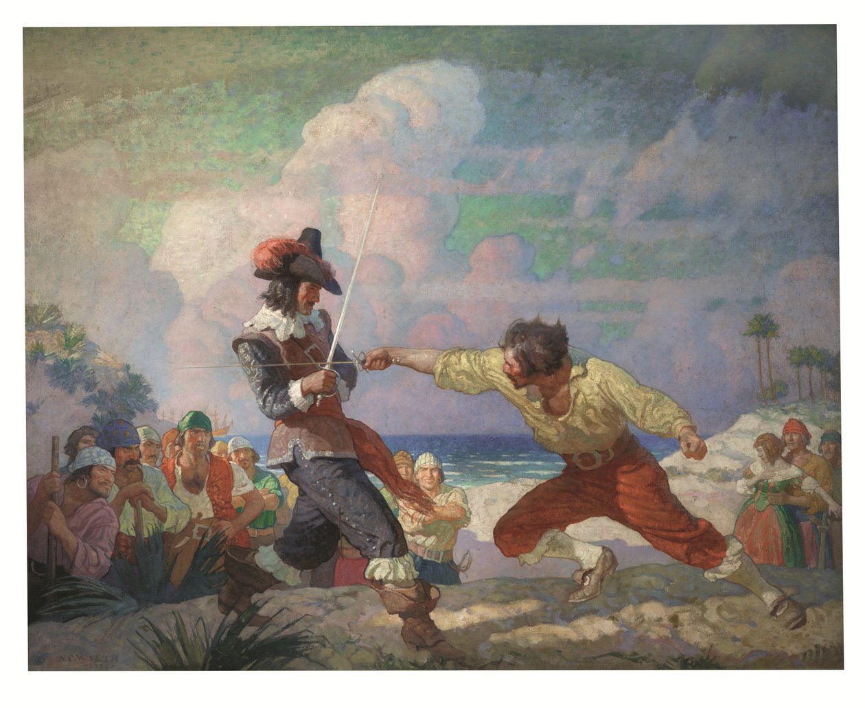 O duelo na praia de Newell Convers Wyeth