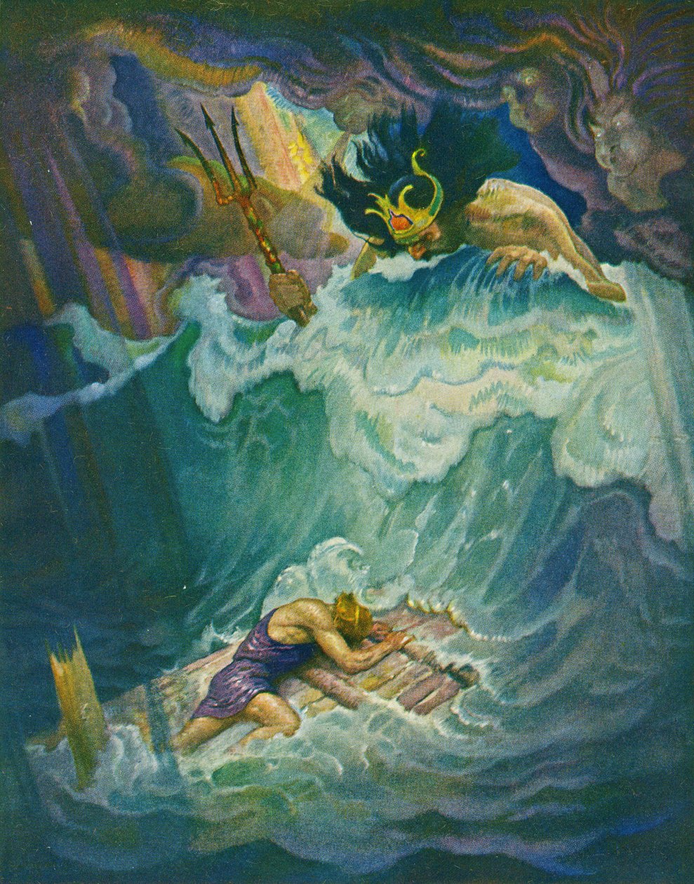 A jangada de Odisseu de Newell Convers Wyeth