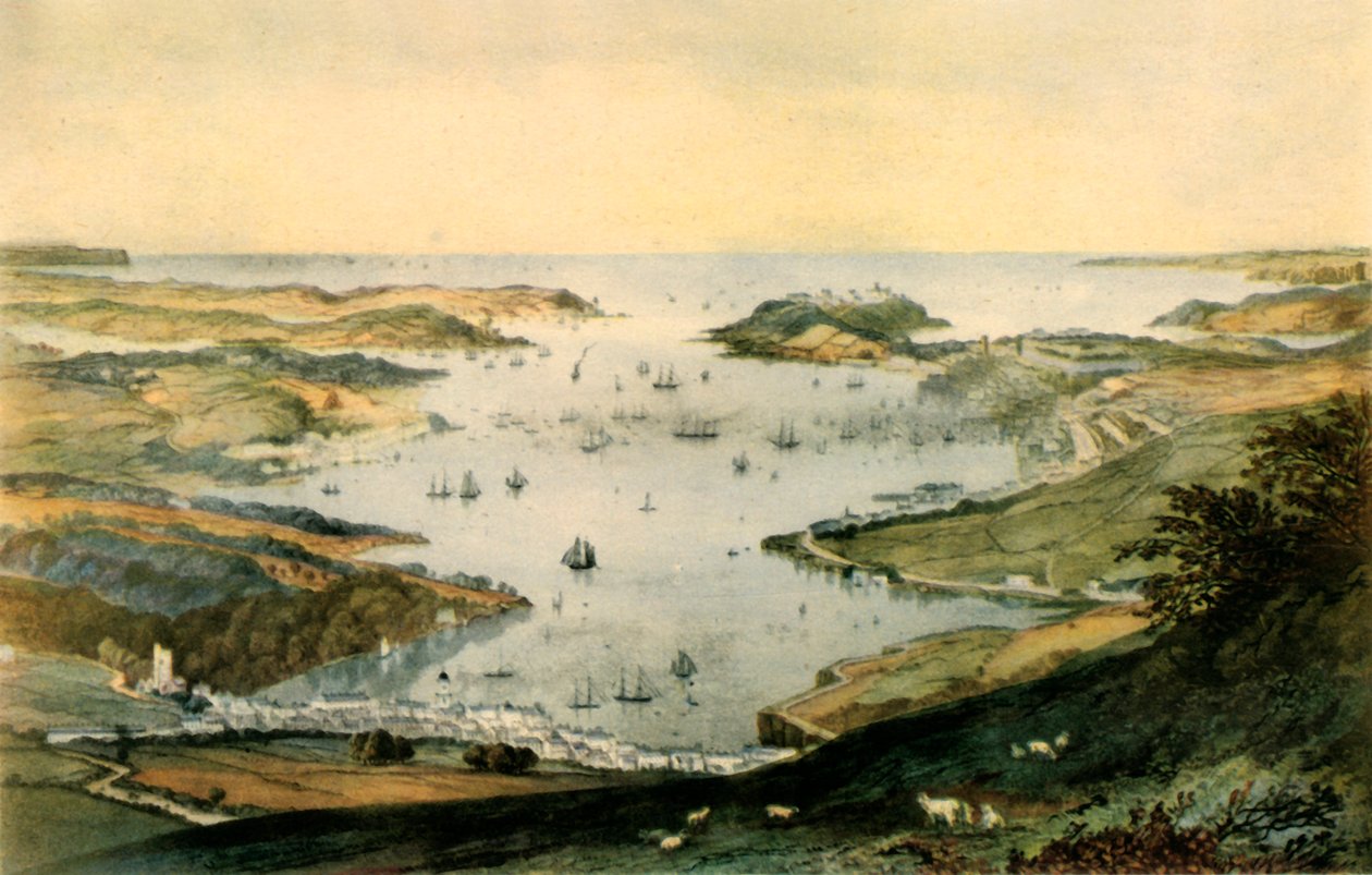 Porto de Falmouth, c1840, 1942. de Newman and Co