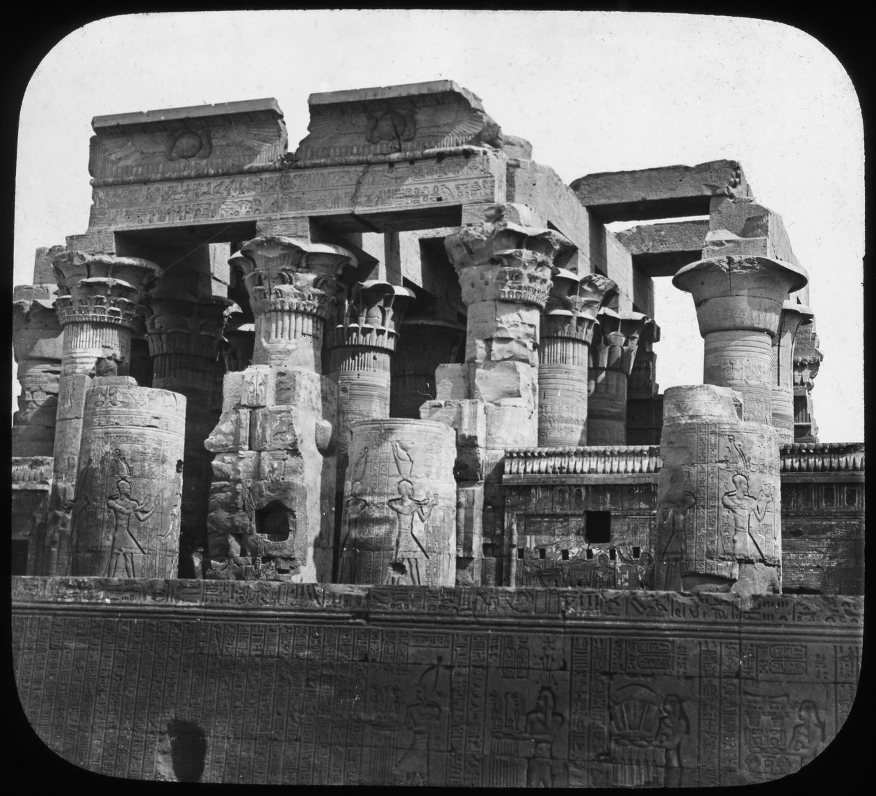 Templo de Kom Ombo, Egito, c1890 de Newton and Co