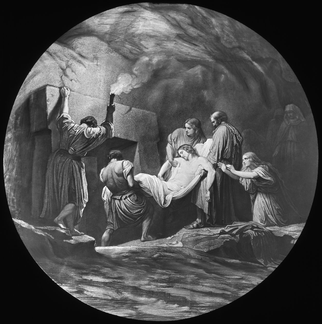 O sepultamento de Cristo, século XIX ou XX. de Newton and Co