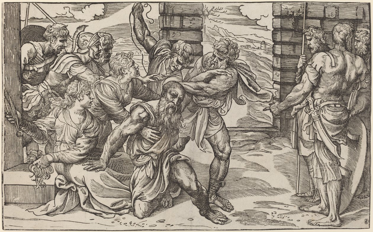 Sansão e Dalila de Niccolò Boldrini after Titian