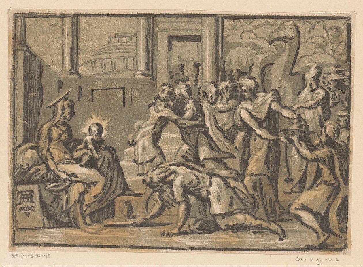 Adoração pelos reis de Niccolò Vicentino (attributed to)