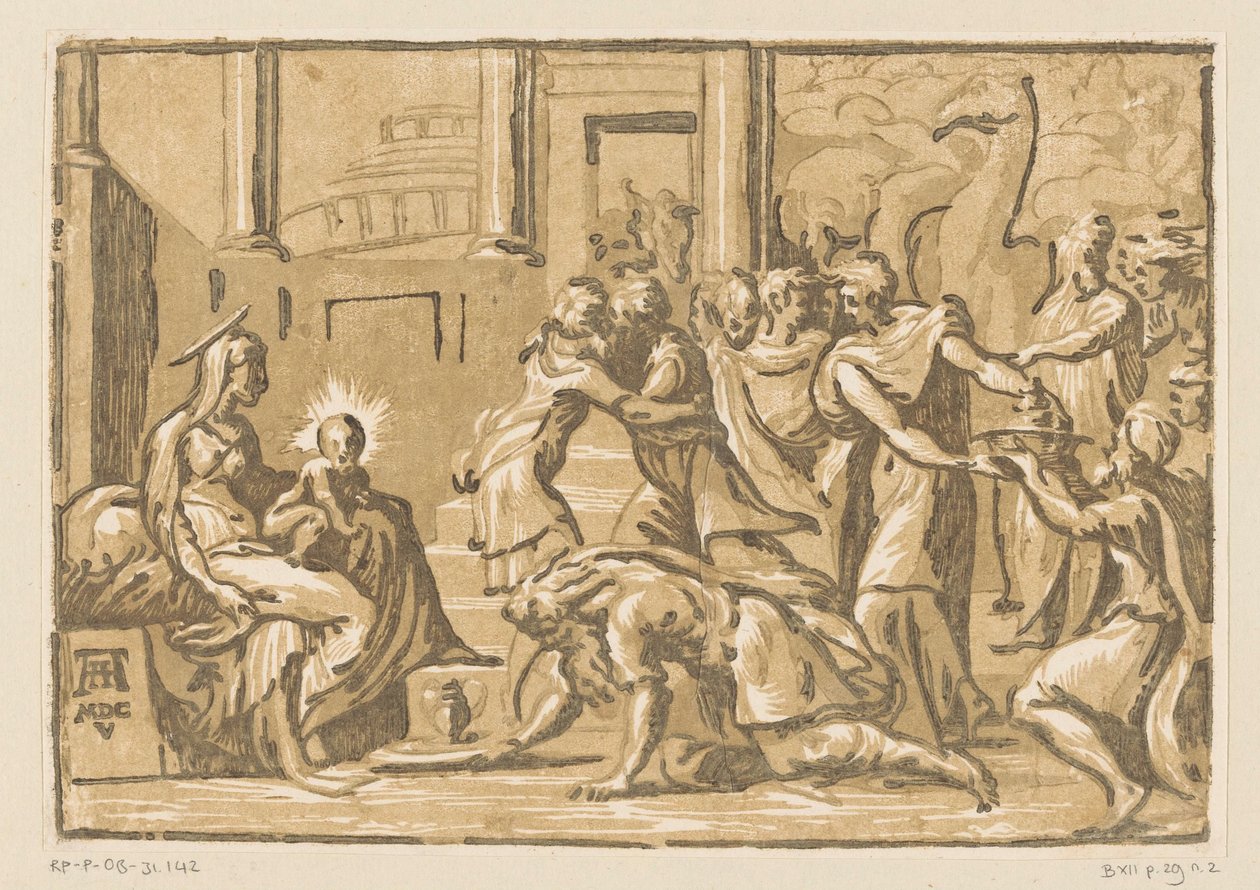 Adoração pelos reis de Niccolò Vicentino (attributed to)