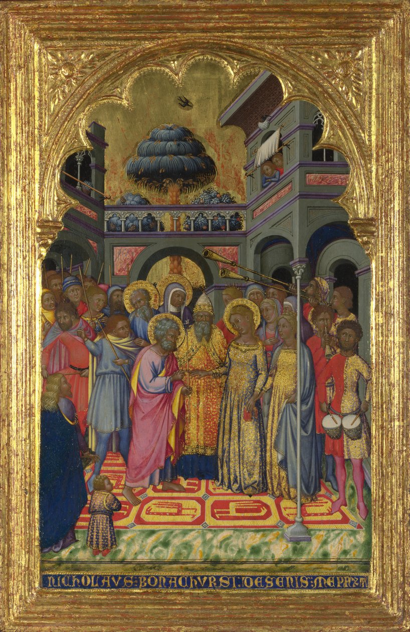 O Casamento da Virgem, ca 1380 de Niccolò di Bonaccorso