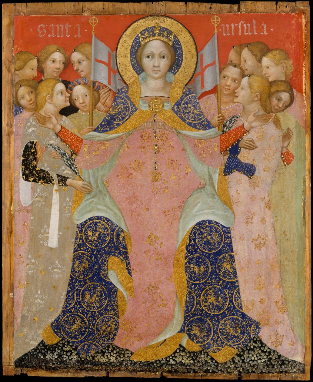 Santa Úrsula e suas donzelas, c. 1410. de Niccolò di Pietro