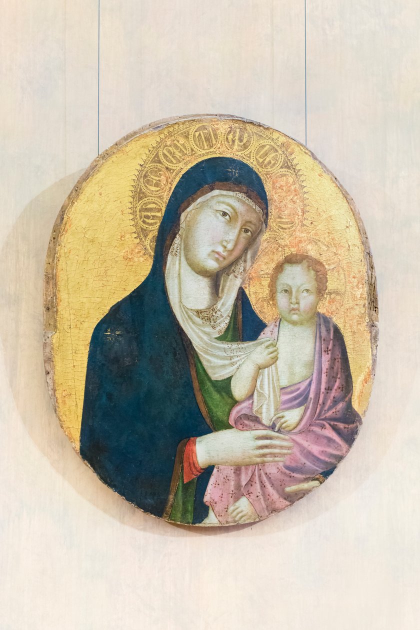 A Virgem e a criança de Niccolò di Segna