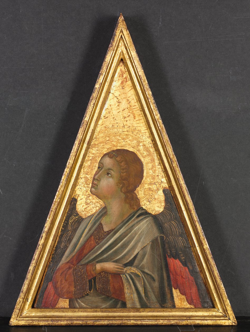 Pináculo com par de Anjos, c. 1340. de Niccolò di Segna
