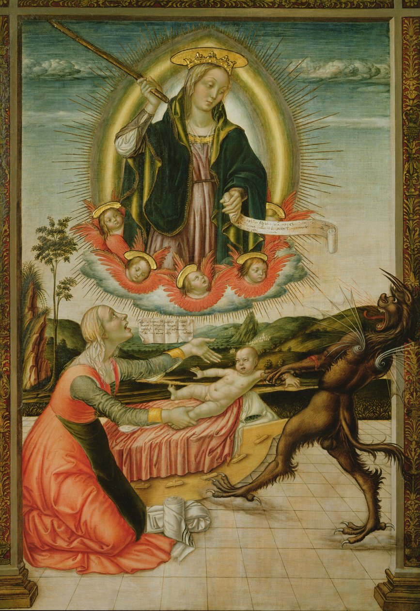 Senhora do Socorro (tempera a bordo) de Niccolo di Liberatore