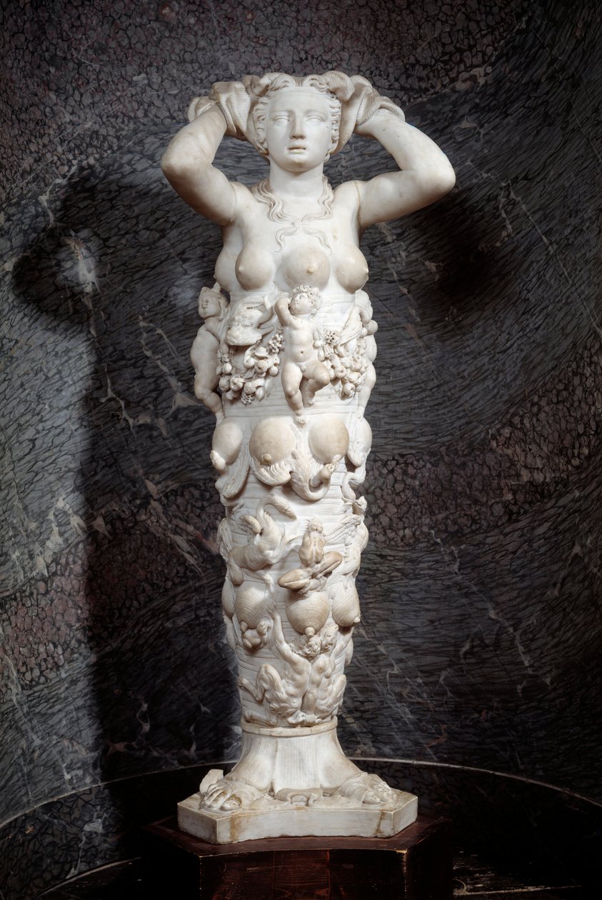 Alegoria da Natureza. Escultura em mármore de Niccolo Tribolo (1500-1550) de Niccolo Tribolo
