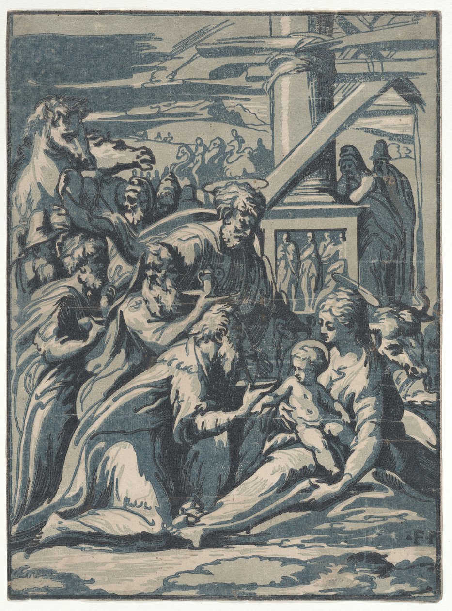 Adoração dos Magos, 1540-50., 1540-50. de Niccolo Vicentino