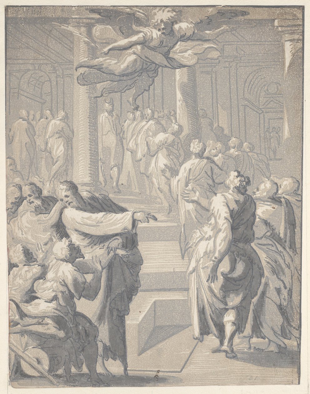 Cristo curando o paralítico, 1540-50., 1540-50. de Niccolo Vicentino