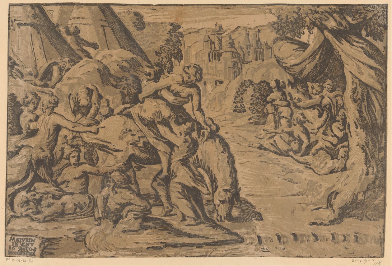 Cloelia atravessa o Tibre de Niccolo Vicentino