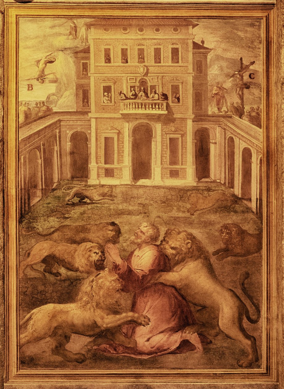 Basílica menor Santo Stefano Rotondo, Santo Stefano al Monte Celio, Basílica de Santo Stefano Rotondo al Celio de Niccolo called Pomarancio Circignani