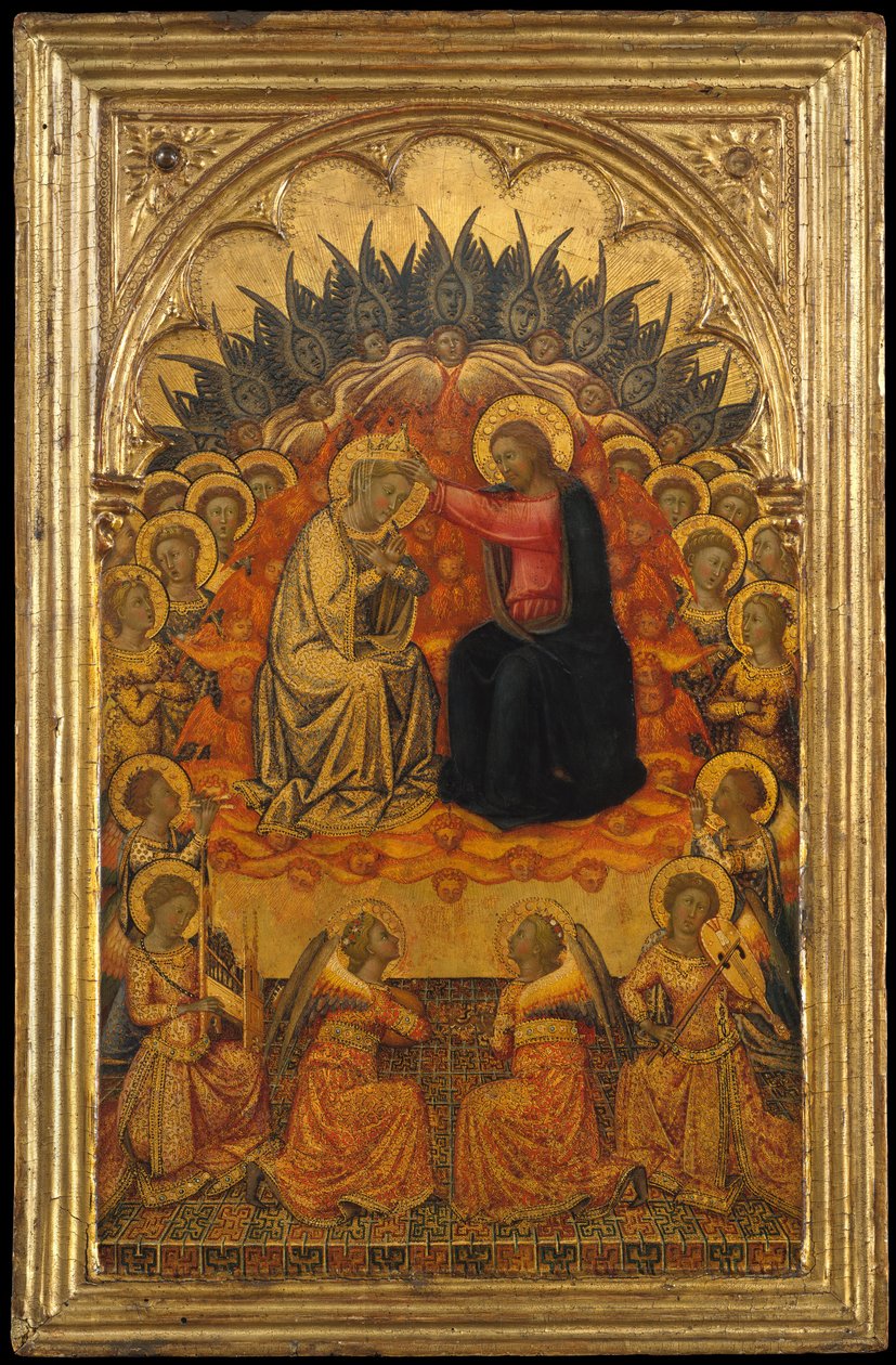 A Coroação da Virgem, ca. 1380 de Niccolo di Buonaccorso