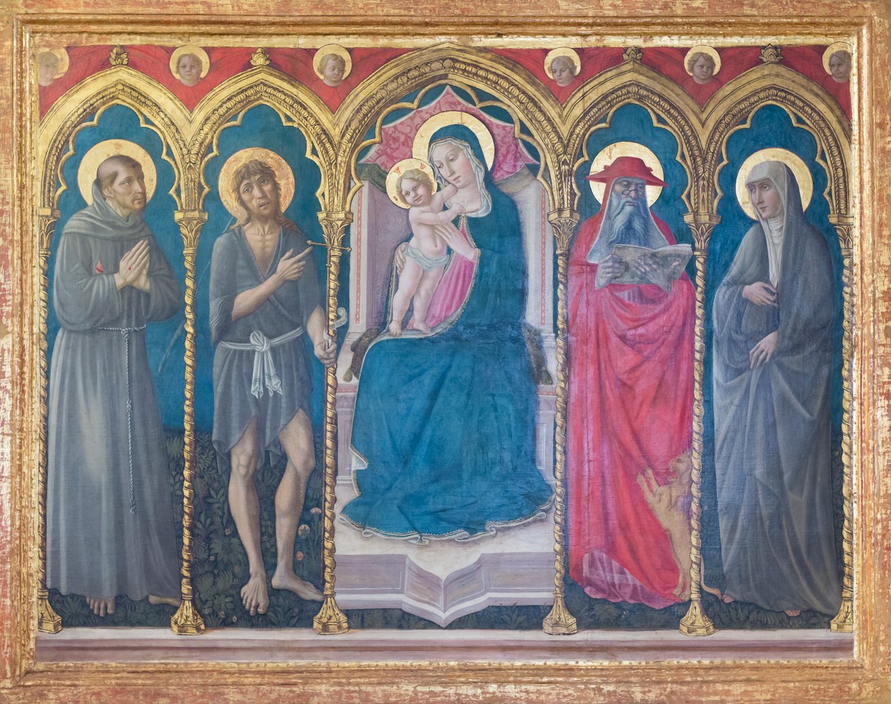 Madonna com Criança e Quatro Santos de Niccolo di Liberatore