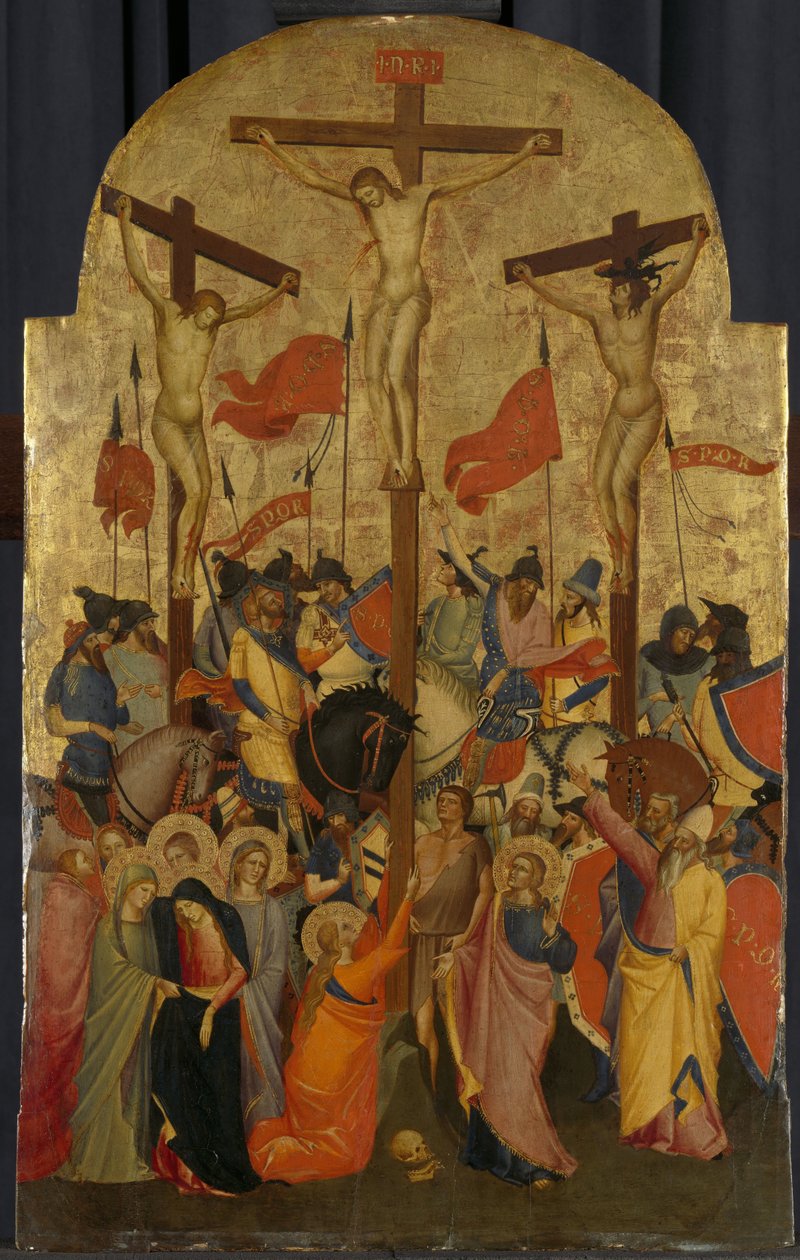 A Crucificação
Calvário de Niccolo di Pietro Gerini