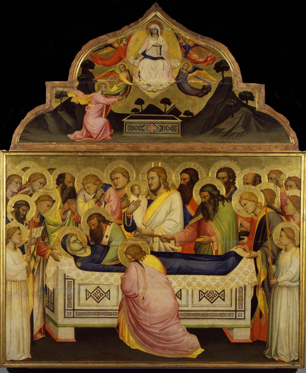 A Morte da Virgem, ca 1370-1375 de Niccolo di Pietro Gerini