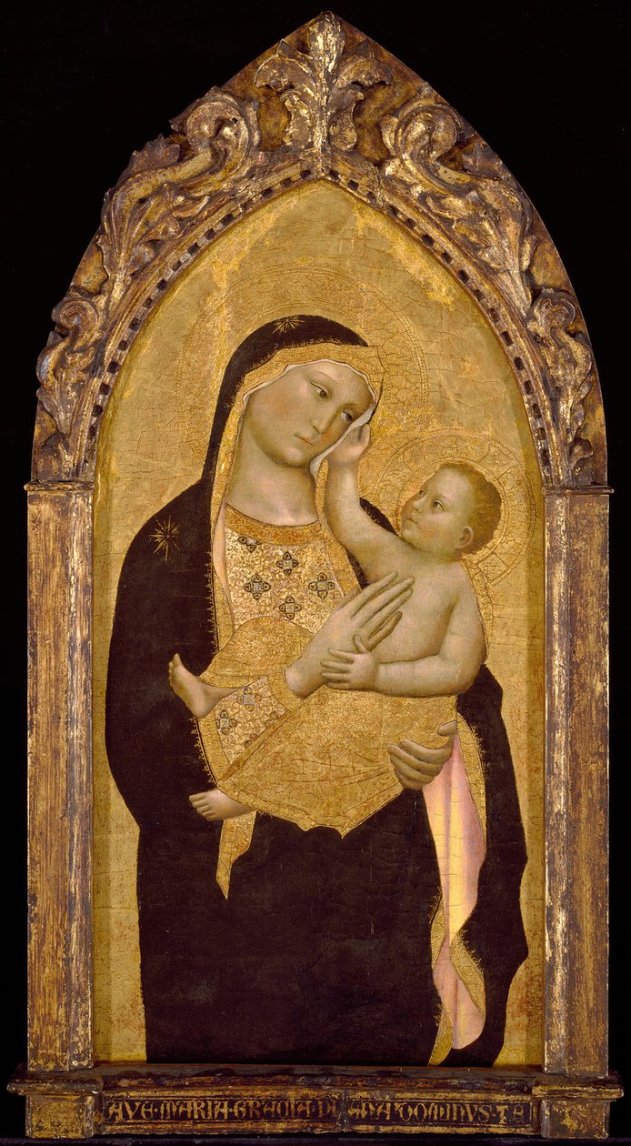 Virgem e Menino, 1390-1400. de Niccolo di Pietro Gerini