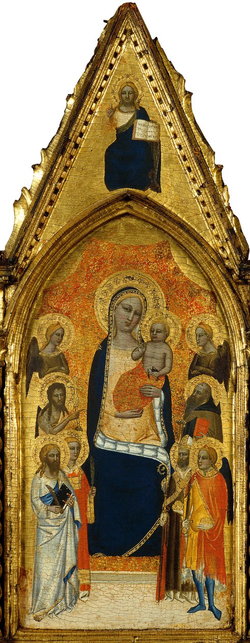 A Virgem e o Menino entre Anjos e Seis Santos de Niccolo di Tommaso