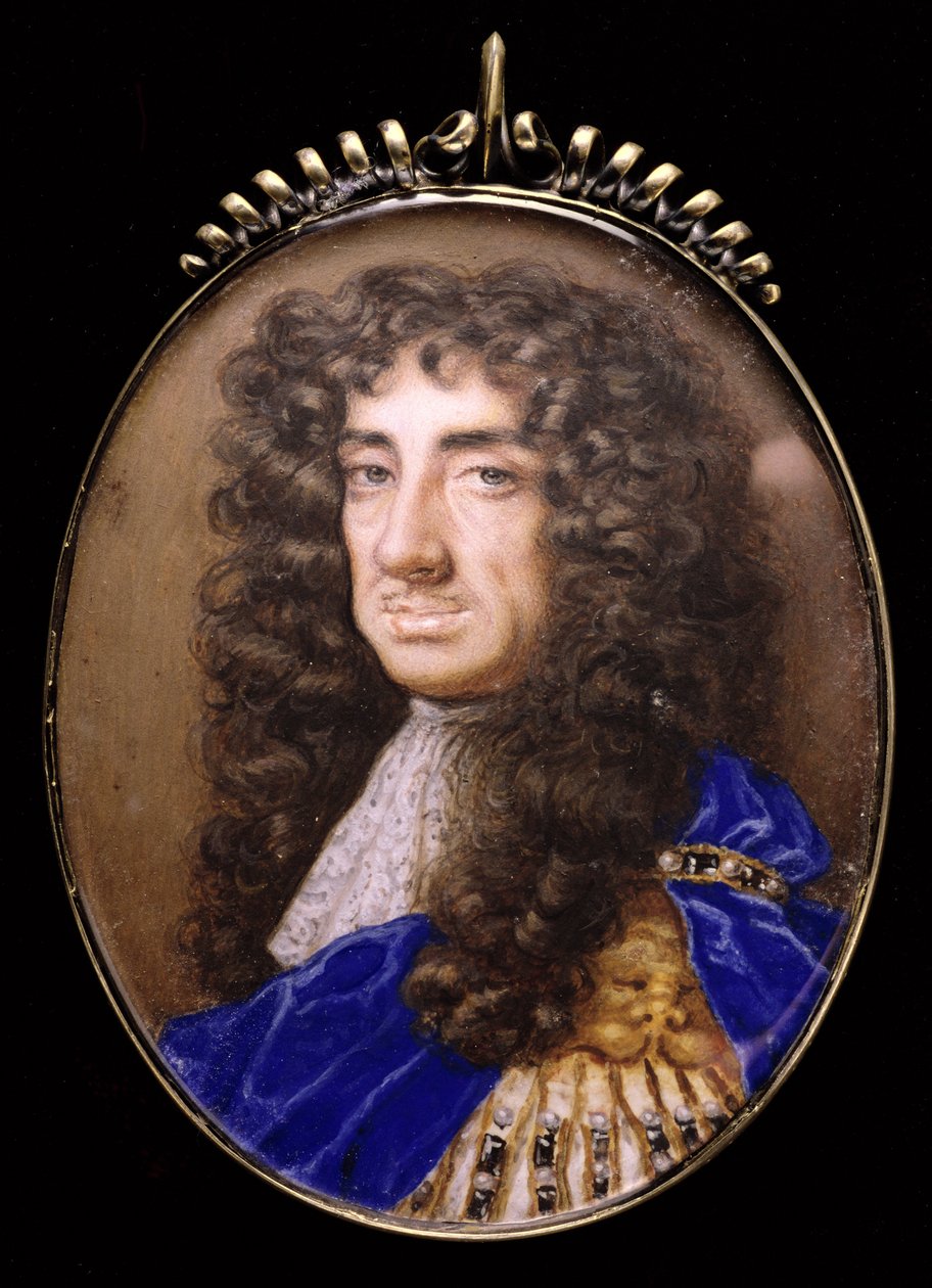 No.3834, rei Carlos II da Inglaterra (1630-85), c.1675 de Nicholas Dixon