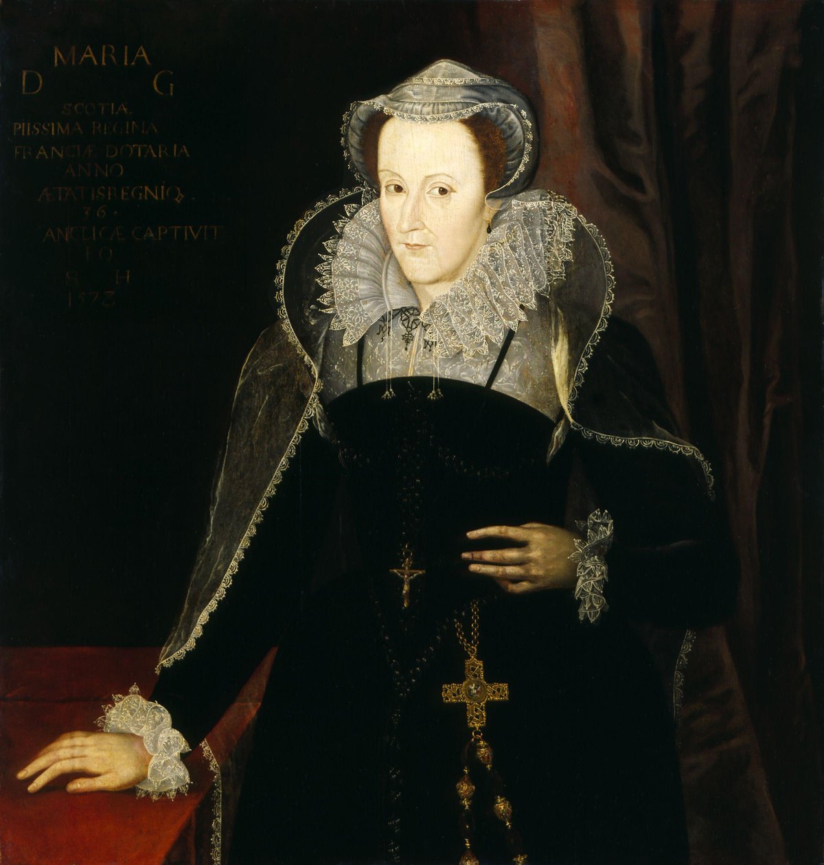 Retrato de Maria Stuart, Rainha dos Escoceses, 1578 de Nicholas Hilliard