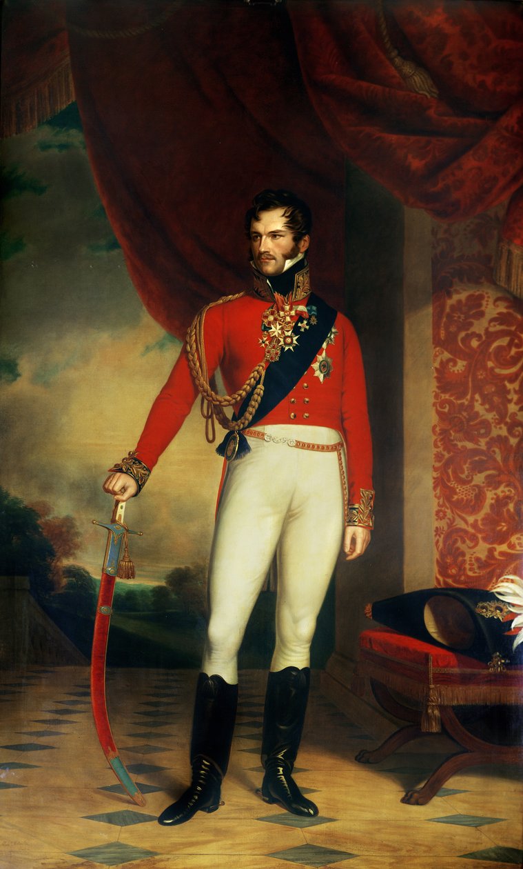 O Príncipe de Orange, mais tarde Rei Guilherme II dos Países Baixos (1792-1849) de Nicholas Pieneman